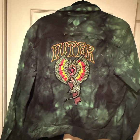 Iuter Italia tye dye jacket with embroidery - size small - Picture 2 of 4